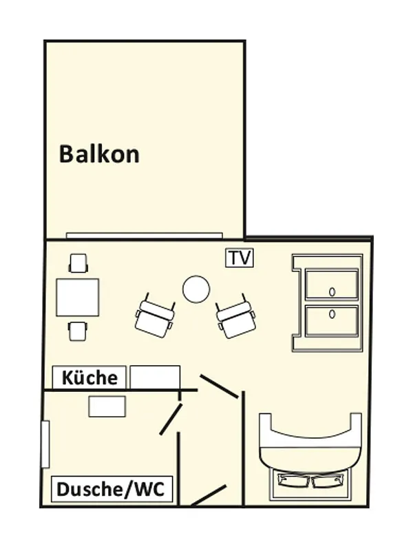 Grundriss Ferienwohnung "Oie"