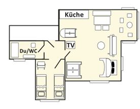 Grundriss Ferienwohnung "Vilm"